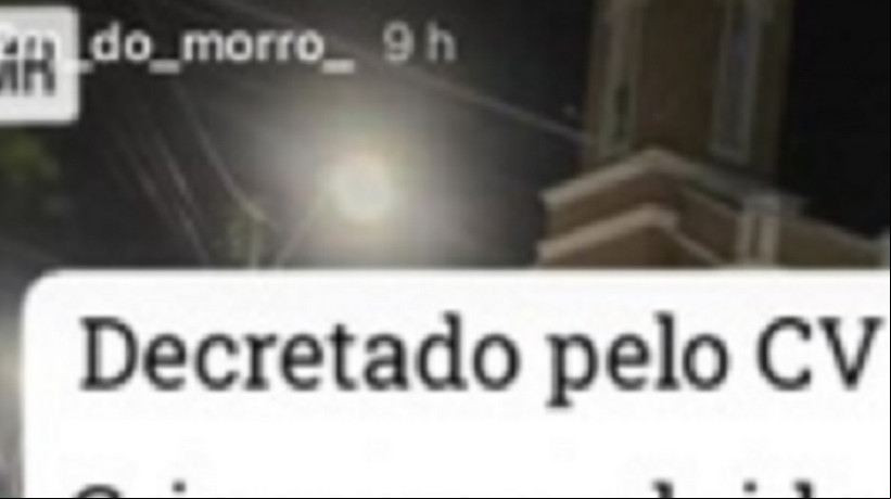 Fragmento de um dos salves publicados na conta de Ãlvaro Luiz TimbÃ³ Martins ameaÃ§ando crianÃ§as de morte 