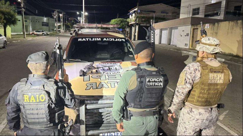 Operação da Polícia Militar do Ceará resultou na prisão de três pessoas e na apreensão de armas em Caridade 