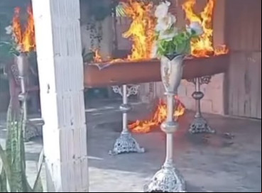 Cadáver foi incendiado por criminosos durante velório no município do Trairi 