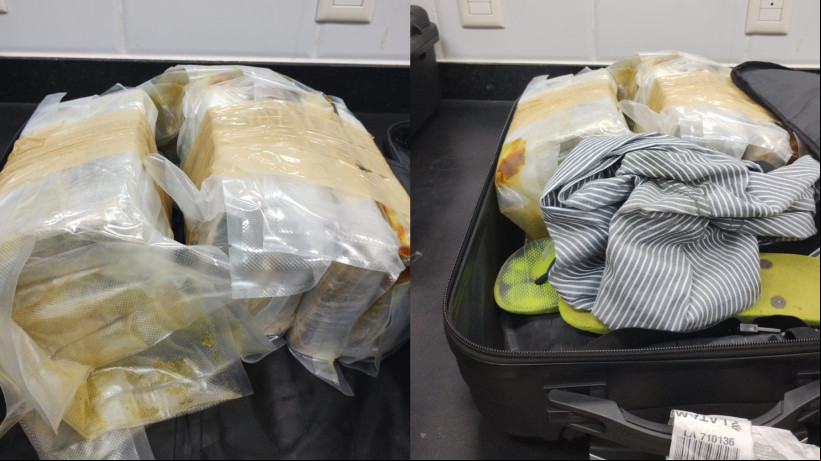 Maconha foi encontrada dentro da bagagem do suspeito que vinha de um voo de Brasília