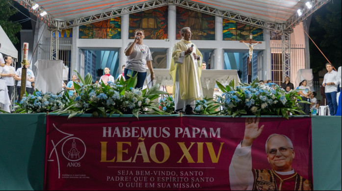FORTALEZA-CE, BRASIL, 13-05-2025: Procissão de Nossa Senhora de Fátima. (Foto: Fernanda Barros/O Povo)