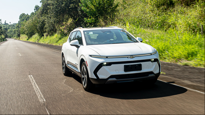 O primeiro teste no Campo de Provas de Cruz Alta (CA) contará com 27 modelos, um de cada fabricante. Pela Chevrolet, o Equinox EV
