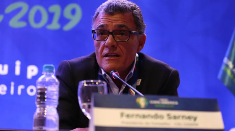 Fernando Sarney em coletiva da Copa América 2019