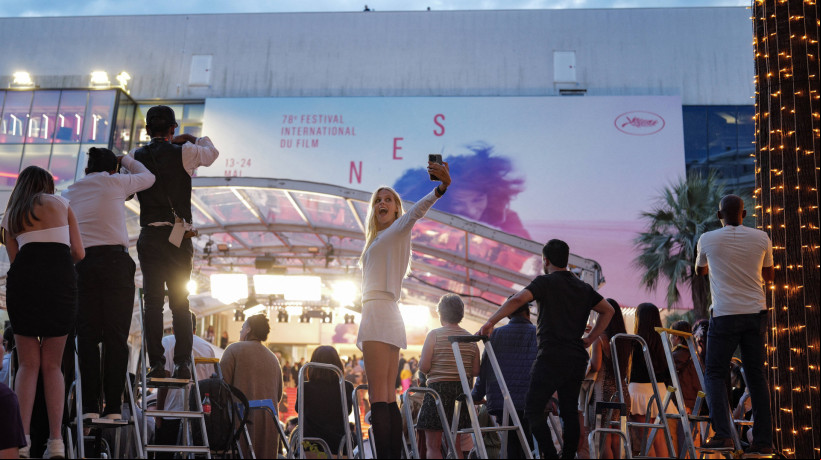 O exterior do Palais de Festival na 78ª edição do Festival de Cinema de Cannes