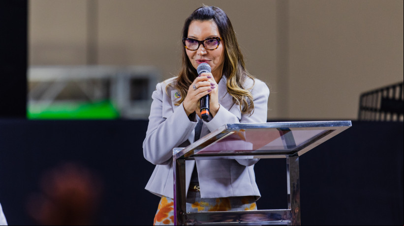Visita da primeira-dama do Brasil, Janja Lula da Silva, ao Ceará. Na ocasião, há a entrega das certificações do curso de panficação social, com a presença de autoridades, como Elmano de Freitas, Evandro Leitão e Camilo Santana.
