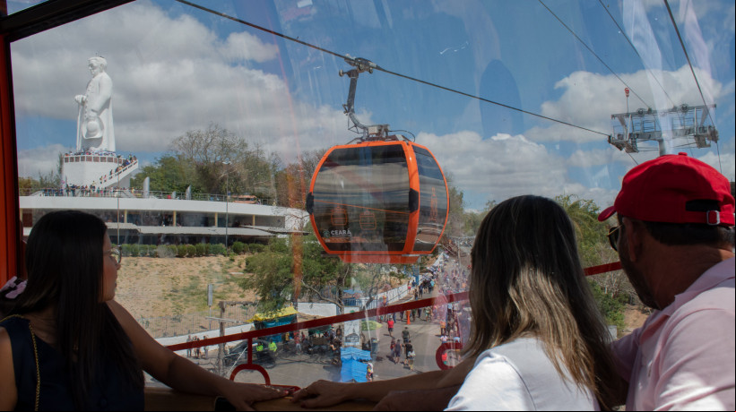 Teleférico do Complexo Ambiental Caminhos do Horto, em Juazeiro do Norte, terá horário especial no fim de maio