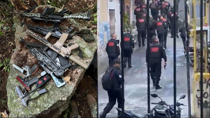 Operação cumpre 29 mandados de prisão e 14 de busca e apreensão na comunidade da Rocinha, na zona sul do Rio de Janeiro