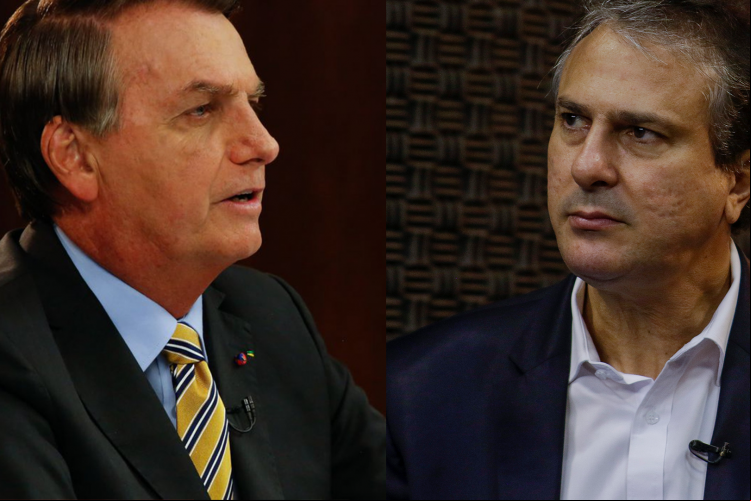 Presidente Jair Bolsonaro (PL) e ex-governador do Ceará Camilo Santana (PT).