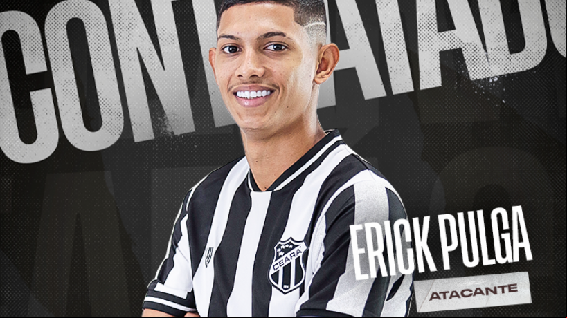 Atacante Erick Pulga, novo reforço do Ceará para os próximos anos