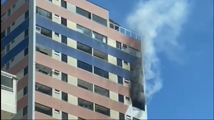 Foto de apoio ilustrativo. Incêndio em condomínio do bairro Meireles, em Fortaleza