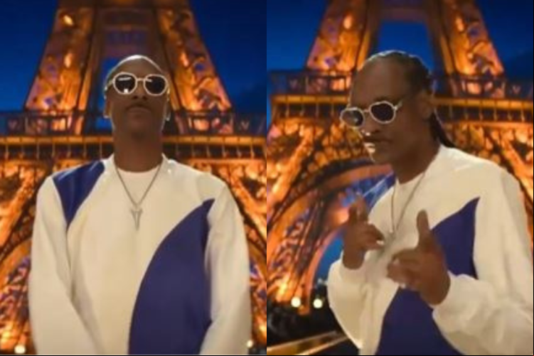 Em vídeo publicado no X (Twitter), Snoop Dogg aparece na Torre Eiffel para celebrar a notícia