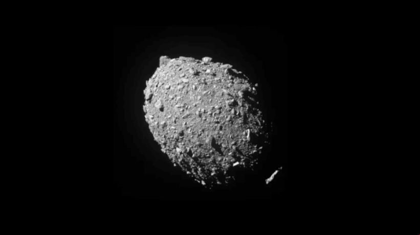 A colisão da sonda com o asteroide Dimorphus gerou quase 1 mil toneladas de fragmentos rochosos