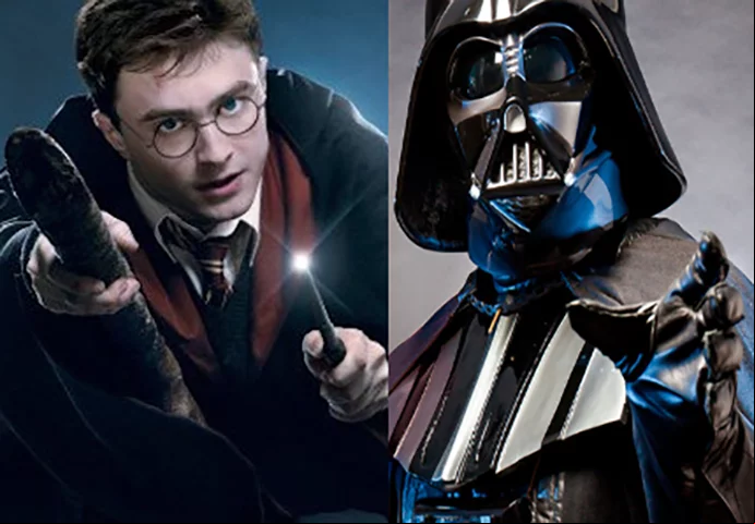 As sagas de Harry Potter e Star Wars (Guerra nas Estrelas) estão entre as maiores franquias do universo cinematográfico. Imagine uma fusão entre elas.
