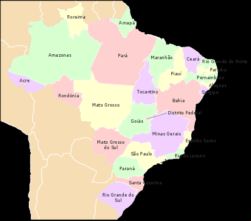O Brasil tem 26 estados em cinco regiões, além do Distrito Federal, que abriga Brasília, a capital do país.   As capitais são cidades que sempre concentram maior atenção nas mídias.  