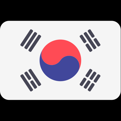 Bandeira país Coreia do Sul